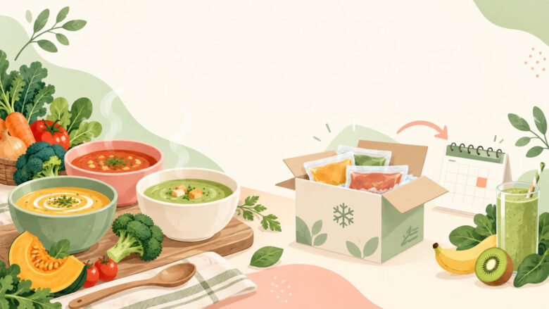 【GREEN SPOON 定期便】マイページやFAQから手続き可能！初回分の解約・キャンセル不可に注意の解約手続きを確認するイラスト