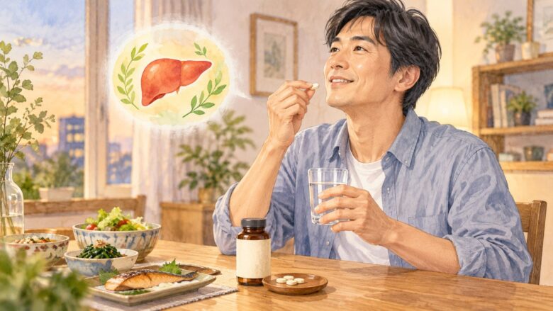 【肝臓パワフル習慣(販売名:ネオレバルミン錠)】定期便の解約方法・電話番号は?返金保証条件もの解約手続きを確認するイラスト